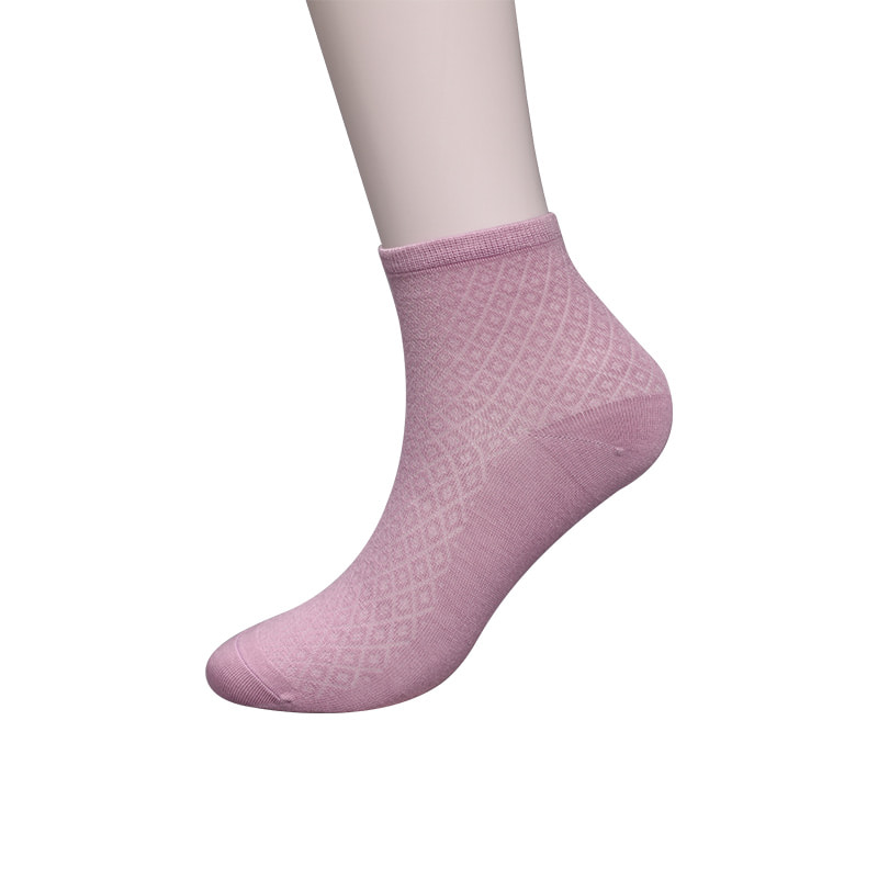 নরম বাঁশের ফাইবার নাইলন ব্যাগ, পাতলা ছোট হীরার ক্যাজুয়াল মহিলাদের মোজা, হাতে সেলাই করা মহিলাদের মোজা WSD1689