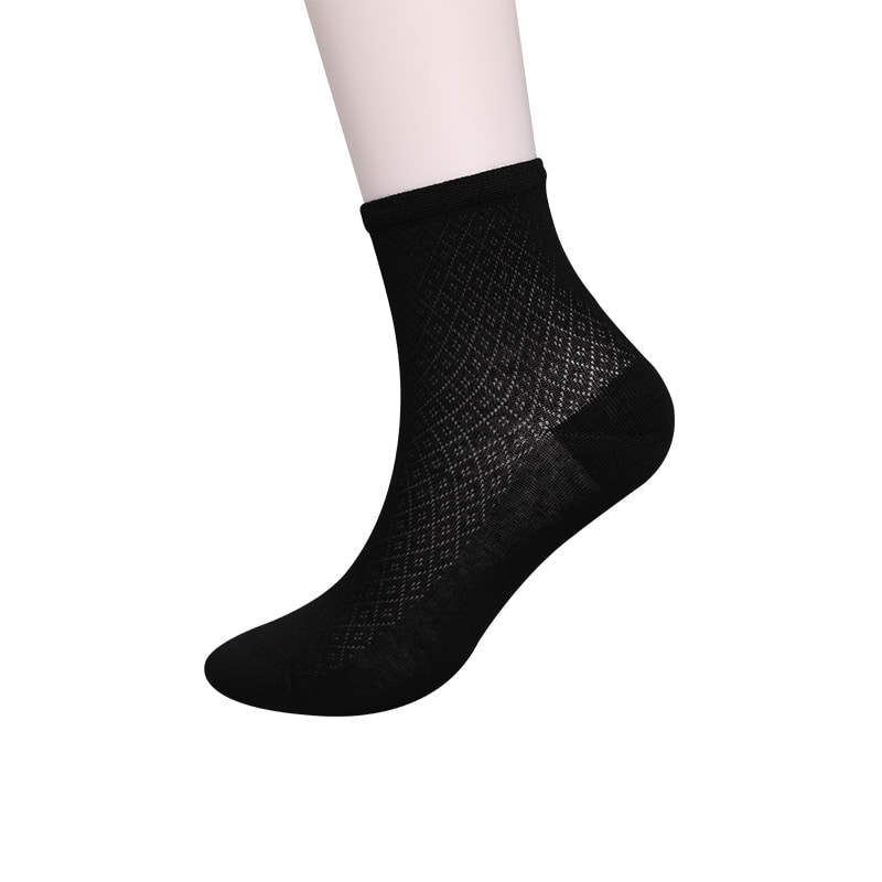 নরম বাঁশের ফাইবার নাইলন ব্যাগ, পাতলা ছোট হীরার ক্যাজুয়াল মহিলাদের মোজা, হাতে সেলাই করা মহিলাদের মোজা WSD1689