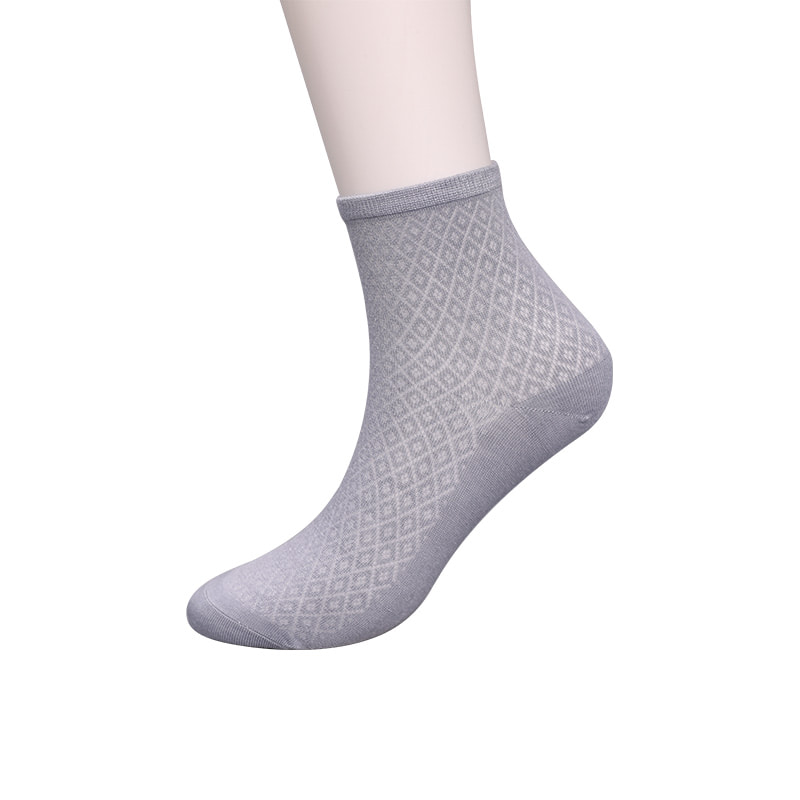 নরম বাঁশের ফাইবার নাইলন ব্যাগ, পাতলা ছোট হীরার ক্যাজুয়াল মহিলাদের মোজা, হাতে সেলাই করা মহিলাদের মোজা WSD1689