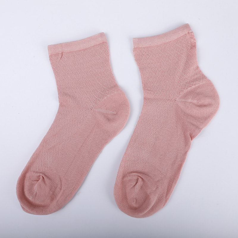 নরম বাঁশের ফাইবার নাইলন ব্যাগ, পাতলা ছোট হীরার ক্যাজুয়াল মহিলাদের মোজা, হাতে সেলাই করা মহিলাদের মোজা WSD1689